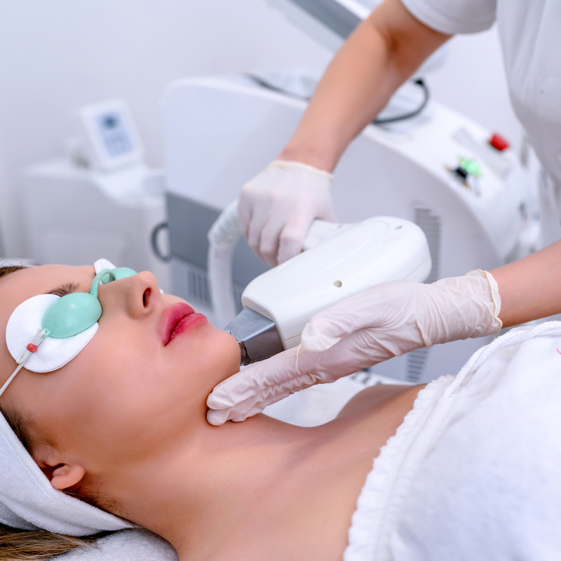 Hair removal with laser diod